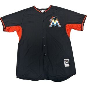 Miami Marlins Team Issue Cool Base Jersey 52 2XL